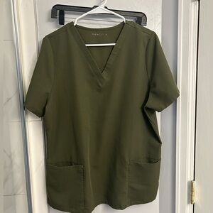 Mandala Olive Green Scrub Set